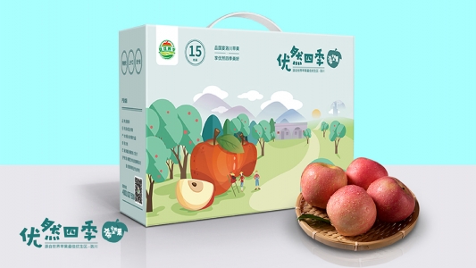 優然四季洛川蘋果希望果包裝設計